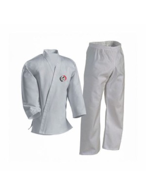 white karate uniform